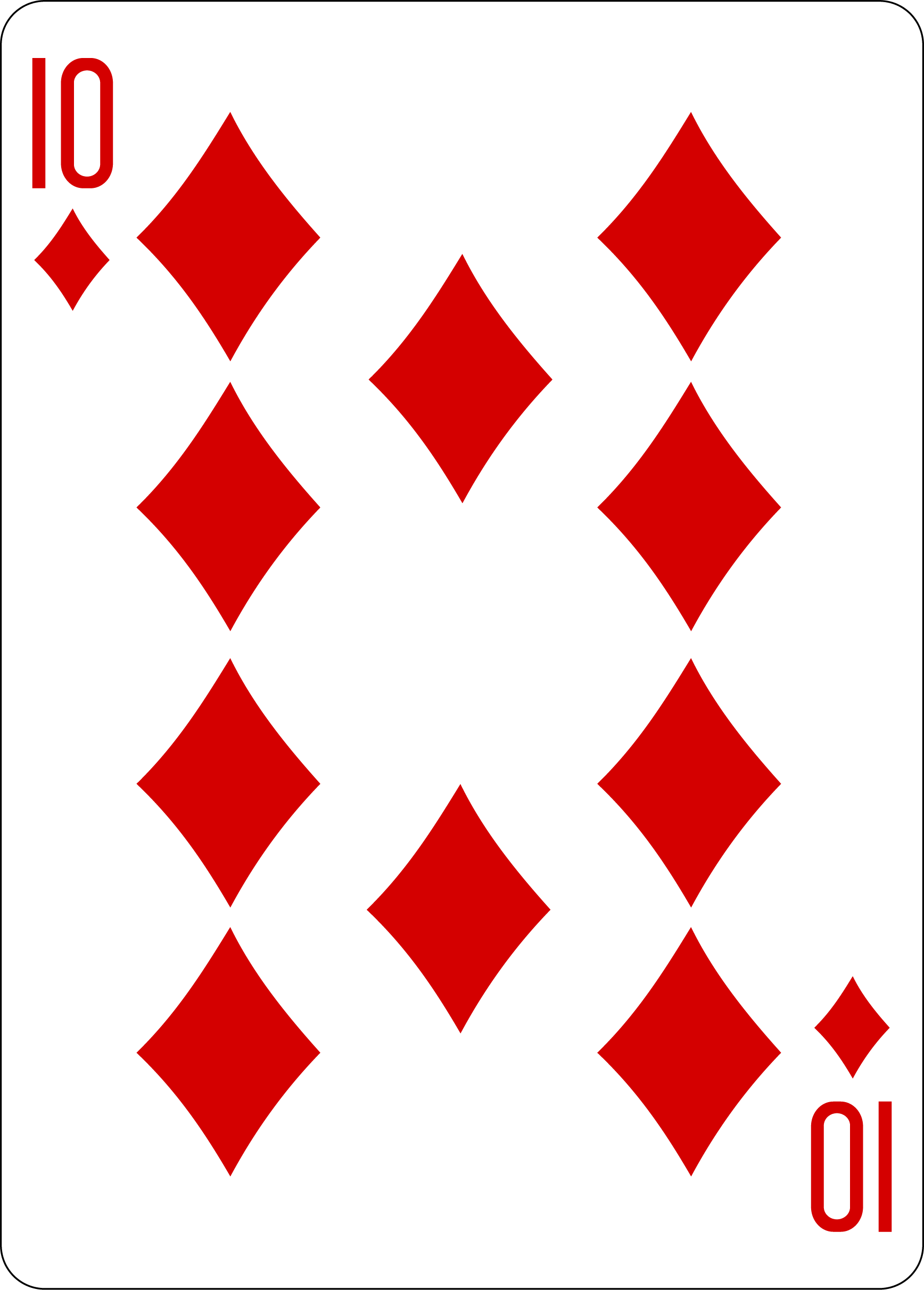 10 of Diamonds